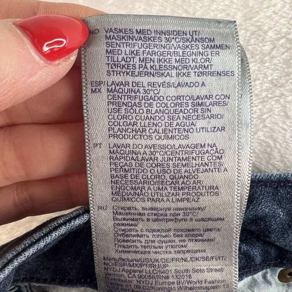 NYDJ 12 Ami Skinny Legging Jeans‎ Mid Rise Lift Tuck Tech Women’s Stretch Blue